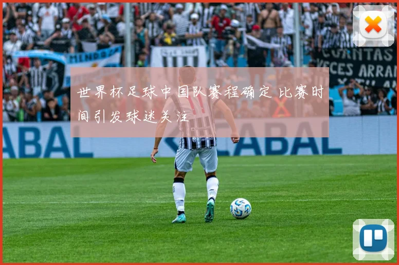 世界杯足球中国队赛程确定 比赛时间引发球迷关注